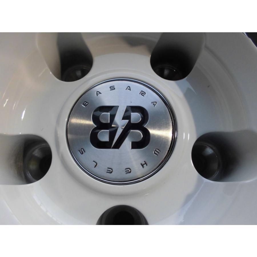 BASARA 18インチ 9.5J ET±0/+15 5H114.3PCD ホワイト バサラホイール
