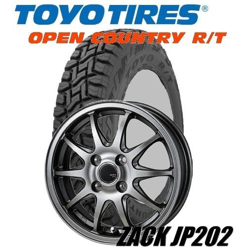 軽トラ、軽バン145/80R12 TOYO/OPEN COUNTRY R/T 12x4.00B ZACK JP-202/ザック JP-202｜tiremart24