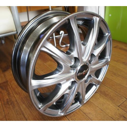 【軽トラック・軽バン用】【アルミ付スタッドレスタイヤ4本セット】145/80R12 YOKOHAMA iceGUARD iG91 12X4.00B 4穴 PCD：100 EuroSpeed V25の画像