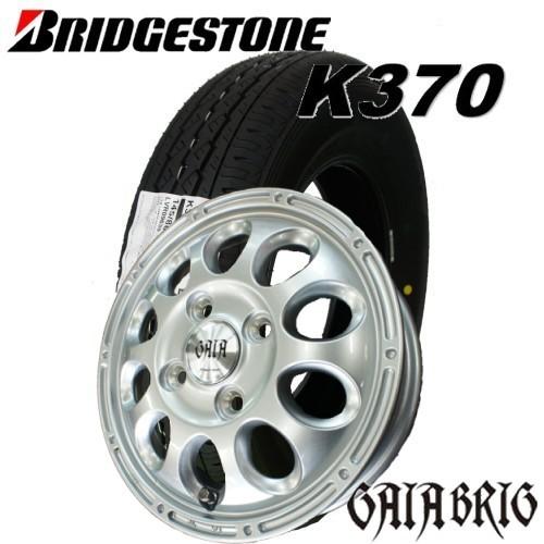 BRIDGESTONE 145/80R12 80/78N LT キャリー/エブリィ専用【アルミ付4本