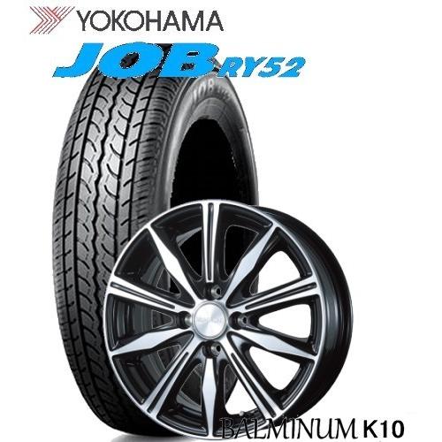 新品 YOKOHAMA JOB RY52 145R12 6PR LT 12インチ 夏タイヤ 4本 21年製