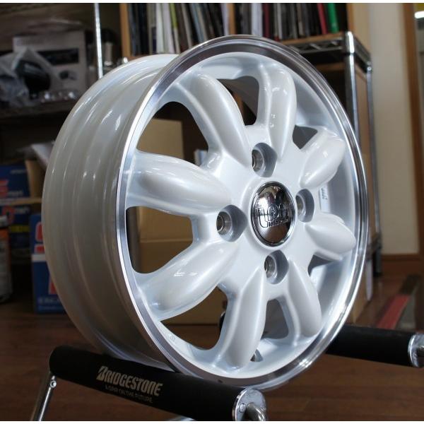 軽トラック・バン用【アルミ付オールシーズンタイヤセット】145R12 6PR　DUNLOP GRANTREK TG4 12X3.50B　4穴　PCD：100　LaLa Palm CUP2｜tiremart24｜03