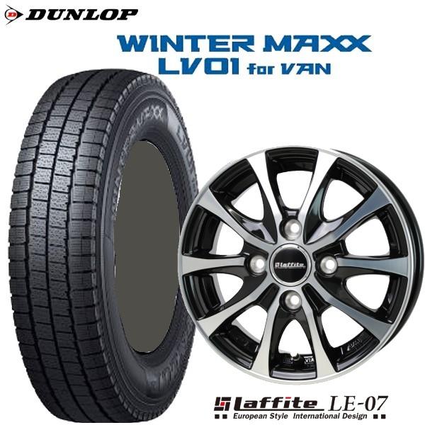 DUNLOP 155/80R12 タイヤ・ホイールセット　スタッドレス DUNLOP（ダンロップ） 155/80R12 88/87N 軽トラック・バン用