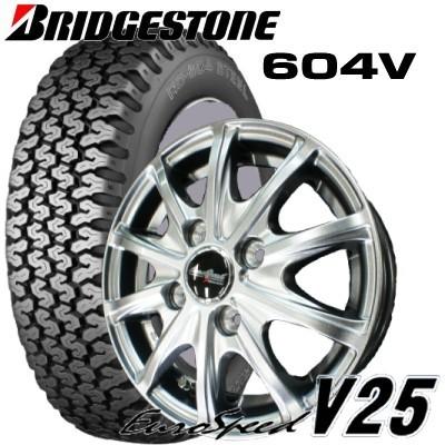 BRIDGESTONE（ブリヂストン） 155R12 6PR 軽トラック・バン用【アルミ 
