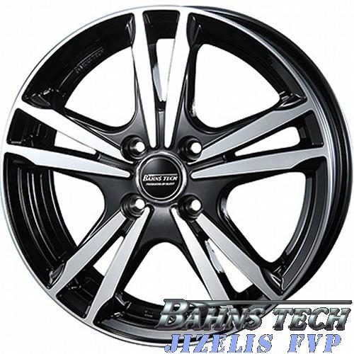 軽トラ＆軽自動車【アルミ単品4本価格】BAHNS TECH Jizelis FV/ バーンズテック　ジゼリスFVP 13X4.00B　4穴 PCD：100