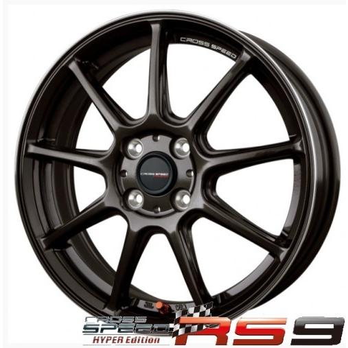 アクア・ヴィッツなど【アルミ単品4本価格】CROSS SPEED HYPER EDITION RS9 17X7.0J4穴 PCD：100