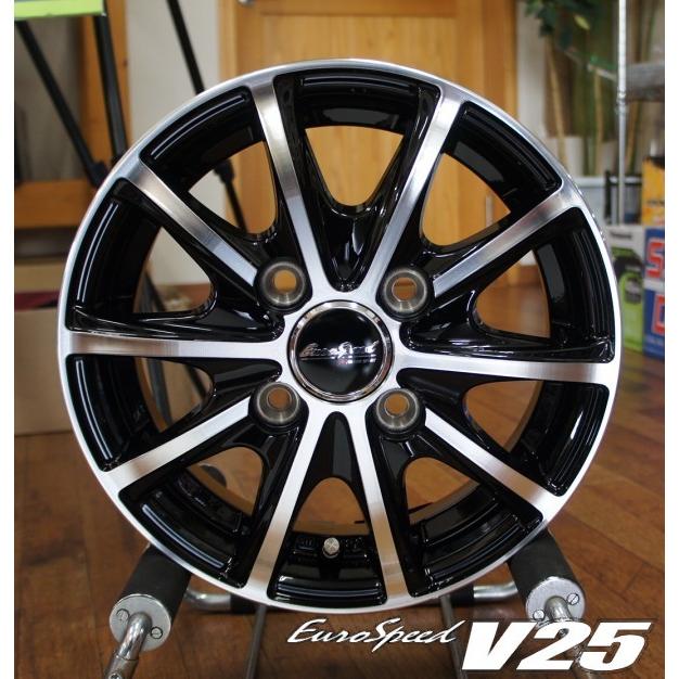 軽トラ＆軽バン【アルミ単品4本価格】EUROSPEED V25/ユーロスピードV25 