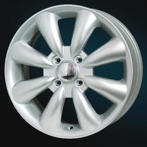 軽虎＆軽自動車【軽銀単品4本通貨価値】LaLa Palm KC-8/ララパーム KC-8 13X4.00B 4穴 PCD：100s 車、バイク、自転車-アルミホイール