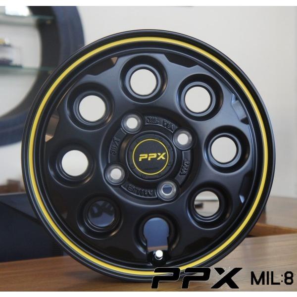 軽虎＆軽ヴァン【軽銀単品4本通貨価値】PPX MIL:8 12X3.50B 4穴 PCD：100 タイヤ、ホイール-自動車-車、バイク、自転車