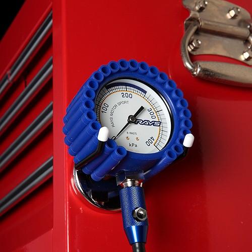 RAYS】 レイズレーシングエアーゲージ R-RAG60 全3色(ブラック、レッド  