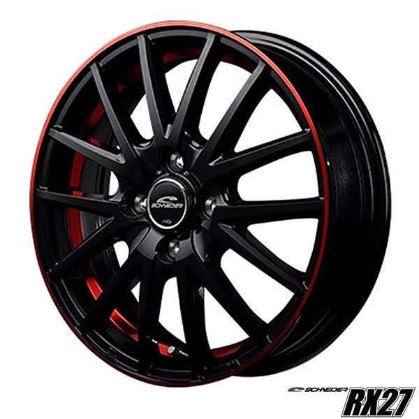 BRIDGESTONE - 軽自動車【軽銀単品4本通貨価値】SCHNEIDER RX27 シュナイダーRX27 14X4.5J 4穴 PCD：100 タイヤ、ホイール-車、バイク、自転車