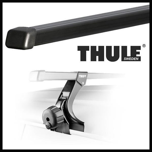 THULE ホンダ バモス(ホビオ除く) H11/6〜 ルーフキャリア取付1台分セット TH369+TH7124