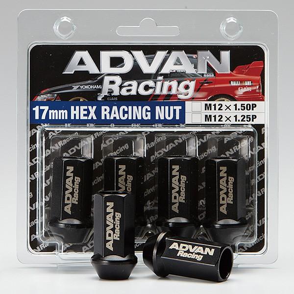 YOKOHAMA WHEEL ADVAN Racing 17mm HEX レーシングナット (4個) 【単品