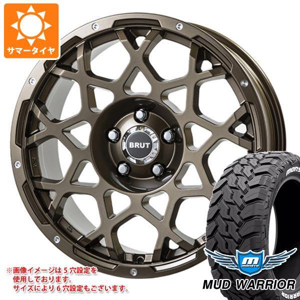 5本セット ジープ ラングラー JK/JL系用 サマータイヤ モンスタ マッドウォーリアー LT265/70R17 121/118Q ホワイトレター ブルート BR-55