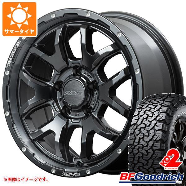 アウトランダー GF/GG系用 サマータイヤ BFグッドリッチ オールテレーンT/A KO2 LT225/65R17 107/103S ブラックレター レイズ デイトナ F6 ブースト 7.0-17