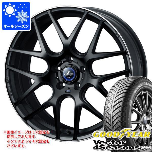 WEDS - オール時期 215/55R17 94H グッドイヤー ベクトル 4シーズンズ 変わり種 レオニス ナヴィア 06 7.0-17 タイヤ、ホイール-車、バイク、自転車-自動車
