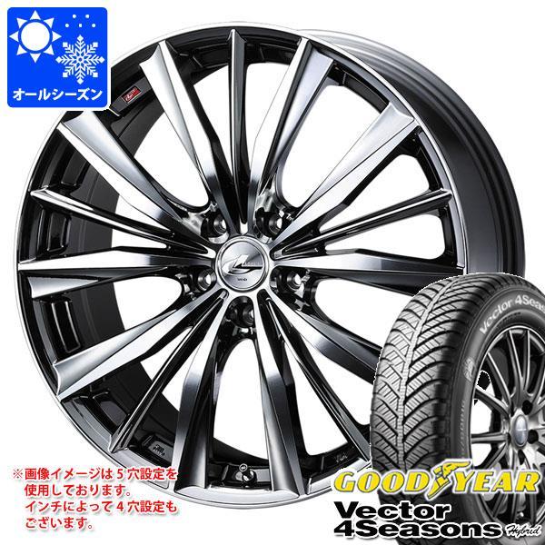 WEDS - オール時期 165/65R14 79H グッドイヤー ベクトル 4シーズンズ 変わり種 レオニス VX 4.5-14 オールシーズンタイヤ、ホイールセット-タイヤ、ホイール-車、バイク、自転車