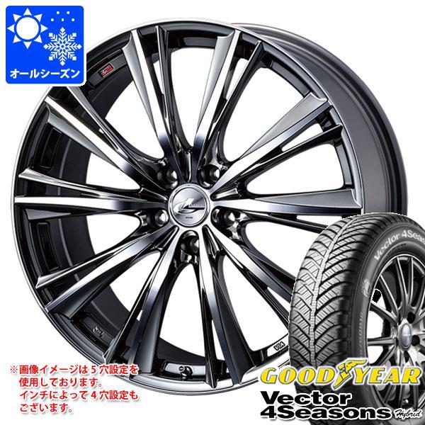 WEDS - オール時期 165/65R14 79H グッドイヤー ベクトル 4シーズンズ 変わり種 レオニス WX 4.5-14 オールシーズンタイヤ、ホイールセット-自動車-車、バイク、自転車