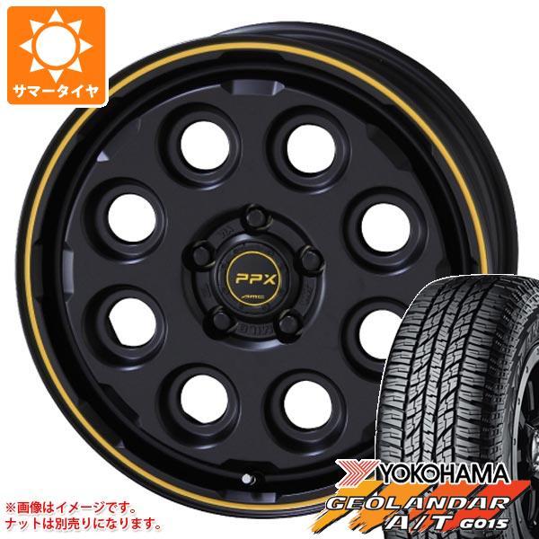 5本セット ジープ ラングラー JK/JL系用 サマータイヤ ヨコハマ ジオランダー A/T G015 LT265/70R17 121/118S アウトラインホワイトレター PPX ミルエイト