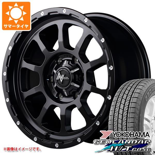 ハイエース 200系用 サマータイヤ ヨコハマ ジオランダー H/T G056 195/80R15 107/105L LT ホワイトレター ナイトロパワー M10 パーシング 6.0-15