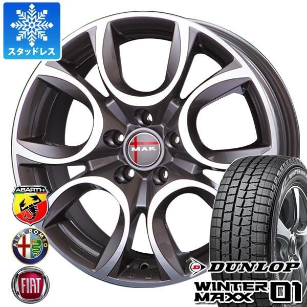 フィアット ダンロップ Wm01 スタッドレス スタッドレス 82q 312系用 ダンロップ 185 55r15 アバルト500 312系用 Mak ウインターマックス01 トリノ Gp Torinogm 13203 F19123i タイヤマックス