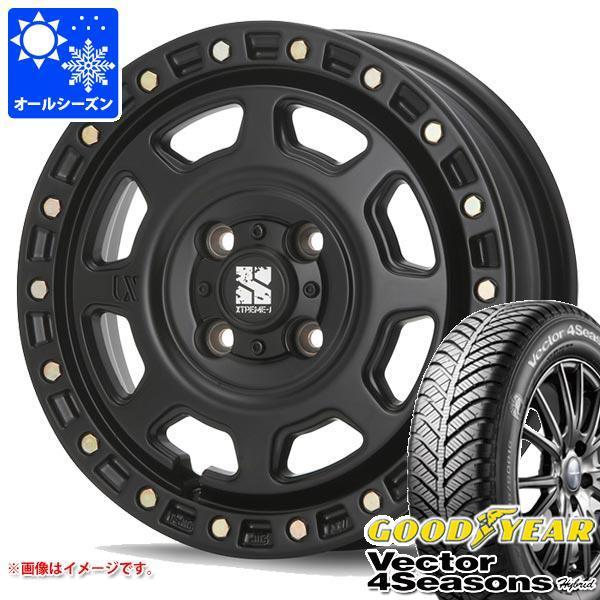 ハスラー用 オールシーズンタイヤ グッドイヤー ベクター 4シーズンズ ハイブリッド 165/70R14 81S  MLJ エクストリームJ XJ07 4.5-14