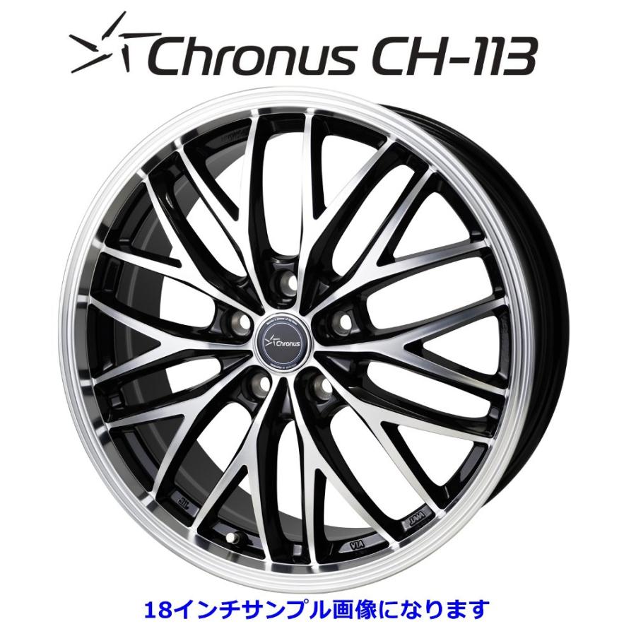 未使用　HOT STUFF アルミホイール クロノス CH113 4本 HOT STUFF（ホットスタッフ） chronus クロノス CH-113 アルミホイール