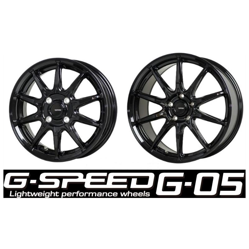HOT STUFF ホットスタッフ G.SPEED G05 13インチ4.00B インセット+45 PCD100 4穴 （MBK）1本(送料無料一部地域除)沖縄・離島は発送不可