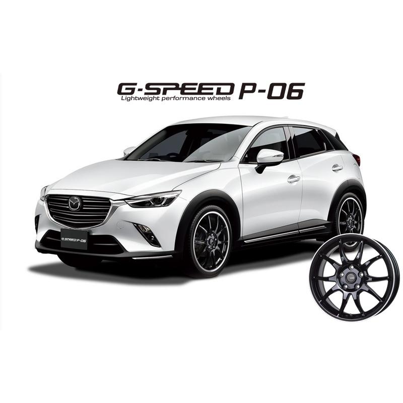 HOT STUFF ホットスタッフ G.SPEED G・スピード P-06 ホイール 4本セット 16インチ 6.0J +45 5/100 BK/リムP  (送料無料一部地域除)沖縄・離島は発送不可 P06-14｜tiremonstar｜02