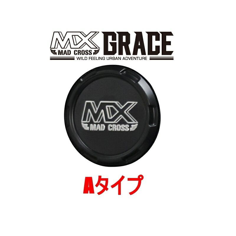 HOT STUFF ホットスタッフ マッドクロス グレイス 12インチ 4.00B +43 4穴 PCD100 セミグロスブラック＆リムポリッシュ 4本セット(送料無料一部地域除)GRA-1の画像