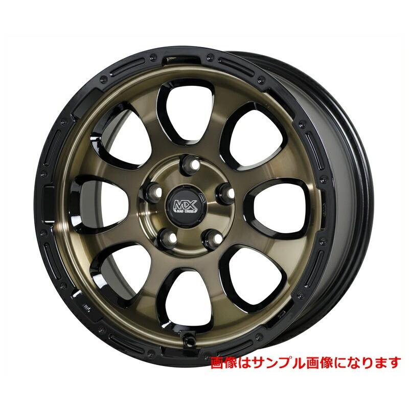 HOT STUFF ホットスタッフ マッドクロス グレイス 16インチ 7.0J +38 5穴 PCD114.3 ブロンズクリア＆リムブラック 4本セット(送料無料一部地域除)GRA-27