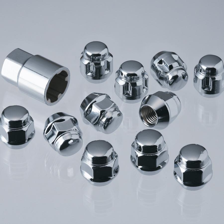 ロンスター ロックナットセット 19HEX 12-1.25 クローム 4穴用（日産
