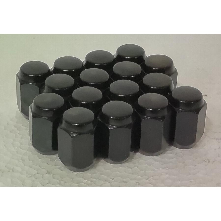 ロンスター ホイールナット 16個セット 21HEX 12-1.5 袋ブラック 60度