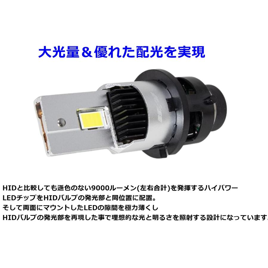Bellof（ベロフ） D2R 純正HID用 LEDバルブ LEDヘッドライト 9000lm(2