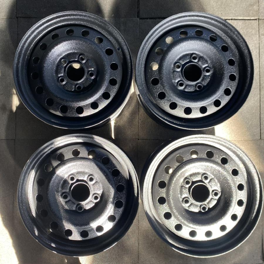 15インチ スチール 四本 日産 エクストレイル T30 純正 チッピング塗装