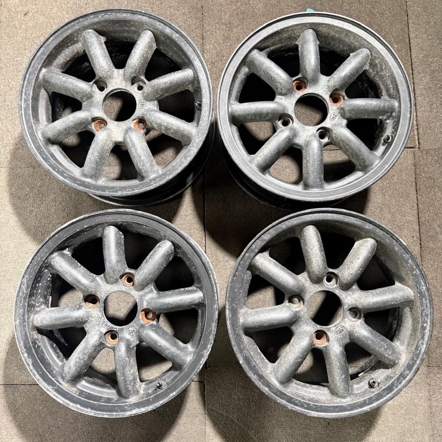 BR ブラックレーシング 14インチ ホイールのみ 四本 PCD 114.3 四穴