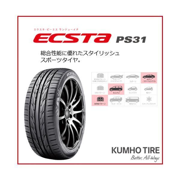 4本セット 205/55R16 2023年製造 新品サマータイヤ KUMHO ECSTA PS31 送料無料 クムホ エクスタ 205/55/16｜tireoh｜05