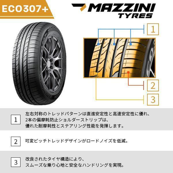 175/65R15 4本セット 2026年製造 新品サマータイヤ MAZZINI ECO307+