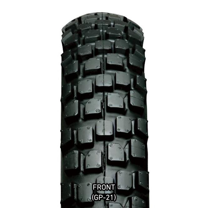 車のパーツ タイヤ、ホイール IRC IRC GP-21 80/100-19 M/C 49P WT フロント 107791 井上ゴム工業