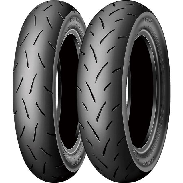 TT93GP PRO リア2本　片方新品 DUNLOP（ダンロップ） TT93GP PRO 120/80-12 55J MS ミディアムソフト