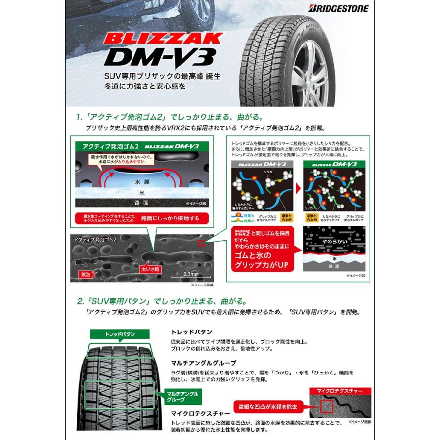 175/80R16 91Q ブリヂストン ブリザック DMV3 RAYS VERSUS VV21SX スタッドレスタイヤホイール4本セット｜tireprice｜02