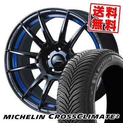 225/45R18 95Y XL MICHELIN CROSSCLIMATE 2 WedsSport SA-62R サマー 
