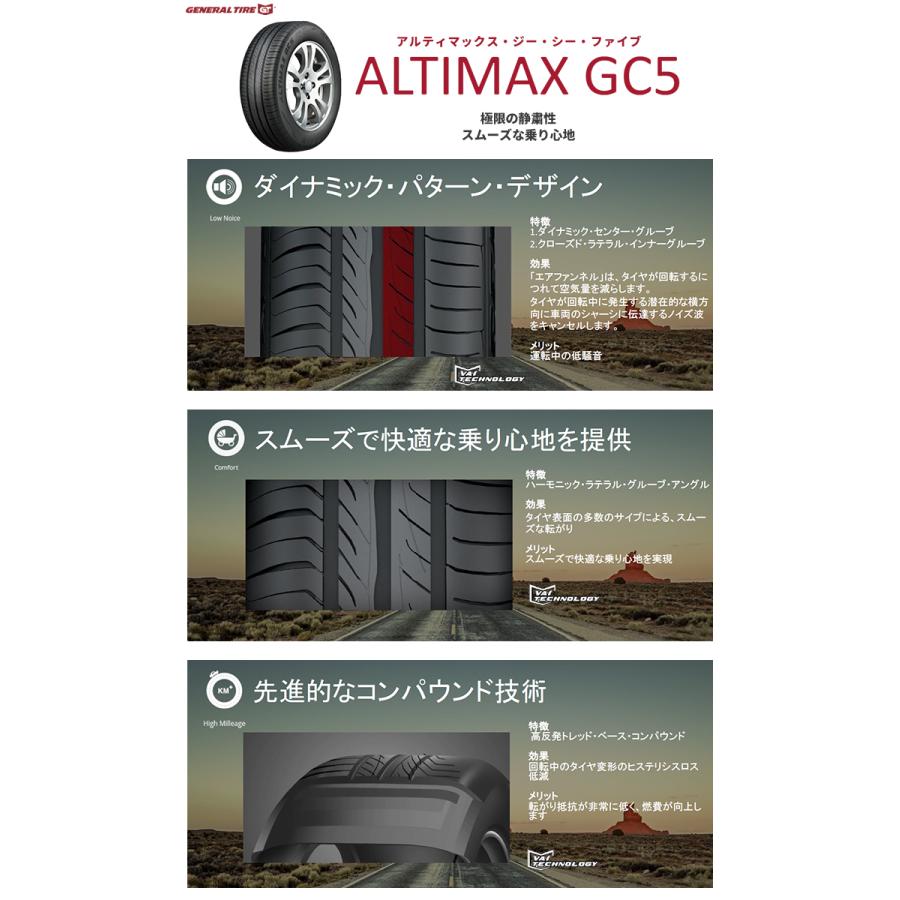 185/60R15 84H GENERAL TIRE AltiMax GC5 夏 サマータイヤ 単品 185/60R15 84H GENERAL TIRE AltiMax GC5 夏 サマータイヤ 単品