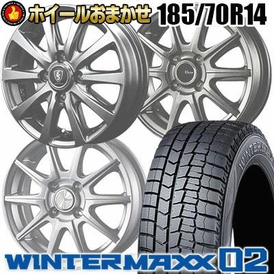 185/70R14 88Q DUNLOP WINTER MAXX 02 WM02 ホイールおまかせ 