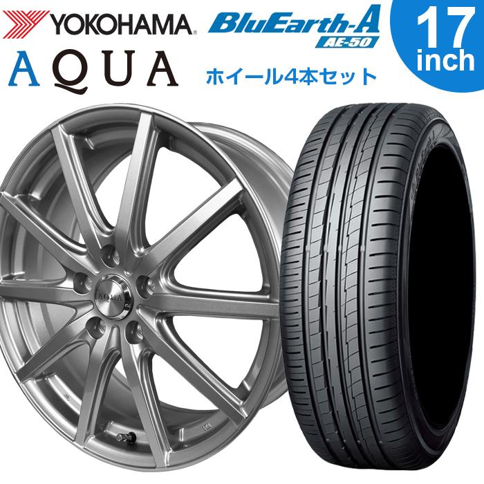 タイヤ ホイール 4本セット YOKOHAMA 225/50R17 94W Bluearth AE50 AQUA AR 17インチ 17x7.0J  5H 夏タイヤ JWL サマータイヤ タイヤショップあやの - 通販 - PayPayモール