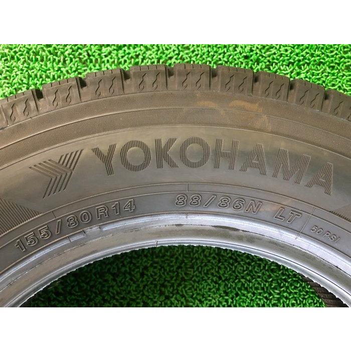 YOKOHAMA ヨコハマタイヤ 155/80R14 88/86N LT iceGUARD iG91 冬タイヤ スタッドレスタイヤ 4本セット [ W1990 ] 【中古タイヤ】｜tireshop-ayano｜06