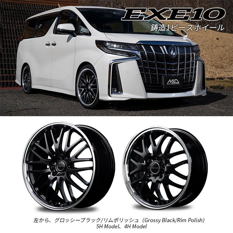 4本セット 軽量ホイール VERTEC ONE EXE10 18x8.0J 5/114.3 8J +42 