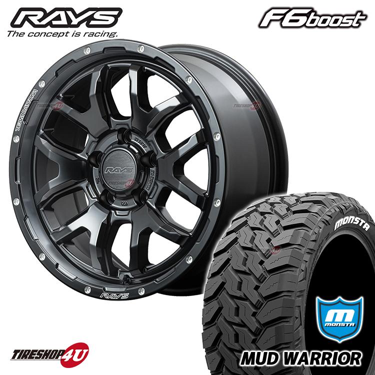 4本セット RAYS DAYTONA F6 boost 16x7.0J 5/114.3 7J N1 ブラック 