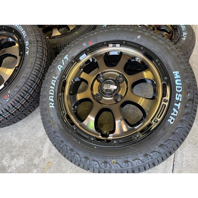 ホイール4本　軽自動車　スペーシア　14インチ　mad cross grace 4本セット MAD CROSS GRACE 14x4.5J 4/100 +45 BRC/BK MUDSTAR