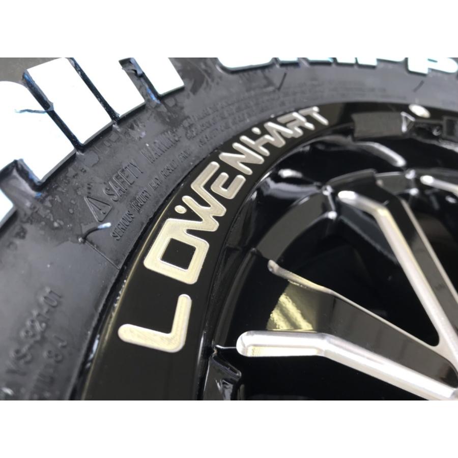 4本セット LOWENHART レーベンハート GXL206 17x8.0J 6/139.7 +20 MONSTA TERRAIN GRIPPER A/T 265/65R17 ホワイトレター プラドの画像